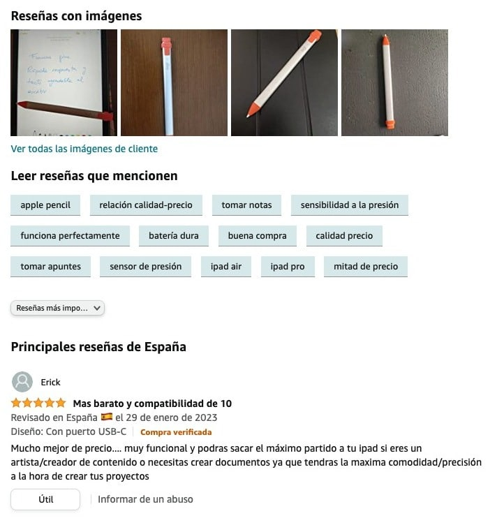 reseña amazon
